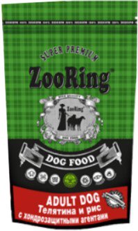 

Сухой корм для собак ZooRing Adult Dog Телятина и рис 2 кг
