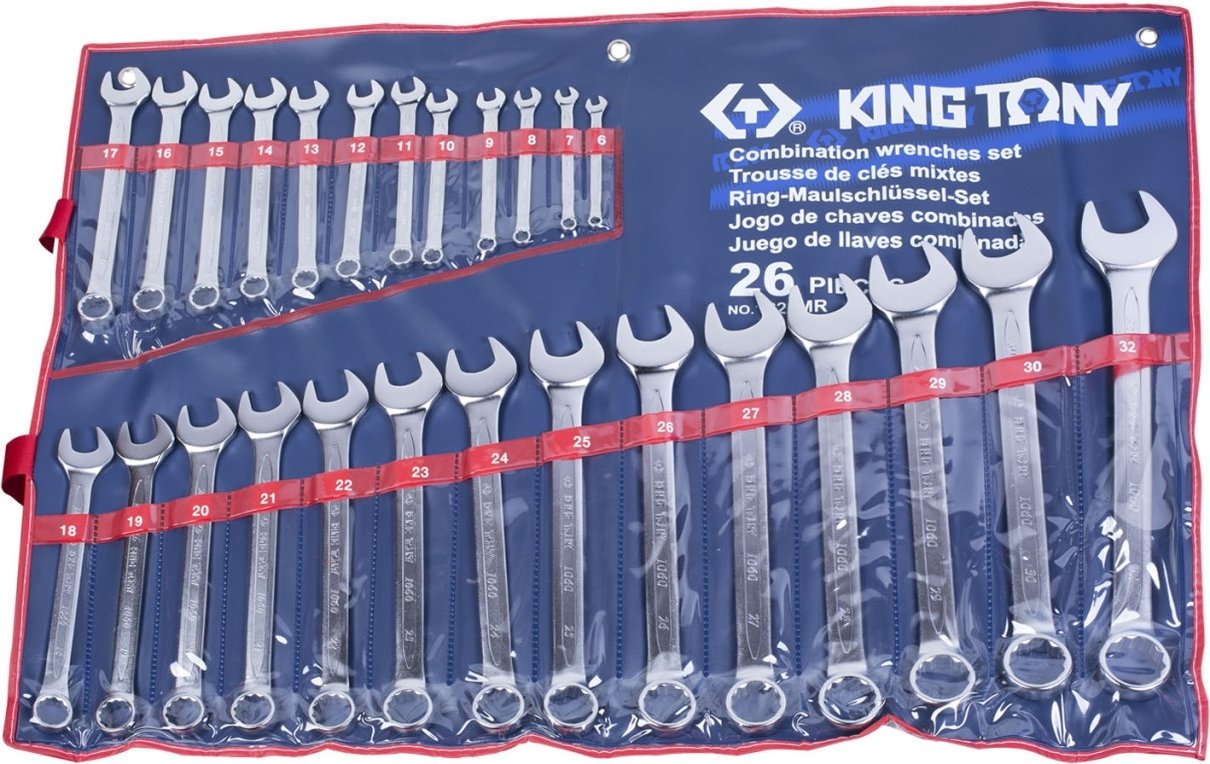 

Набор ключей King Tony 1226MR (26 предметов)