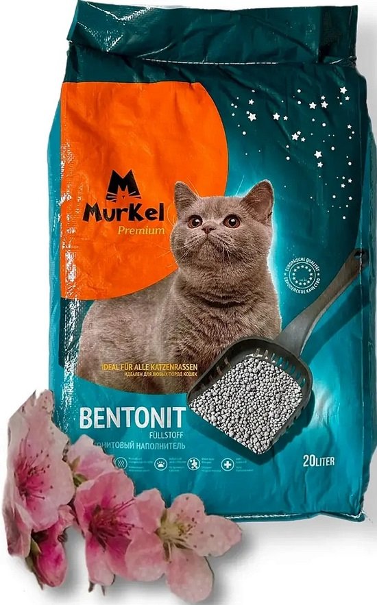 

Наполнитель для туалета MurKel Бентонит 20л (сакура)