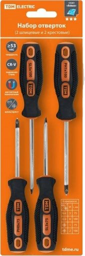 

Набор отверток TDM Electric SQ1013-0201 (4 предмета)