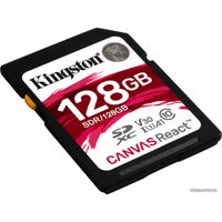 Карта памяти Kingston Canvas React SDR/128GB SDXC 128GB