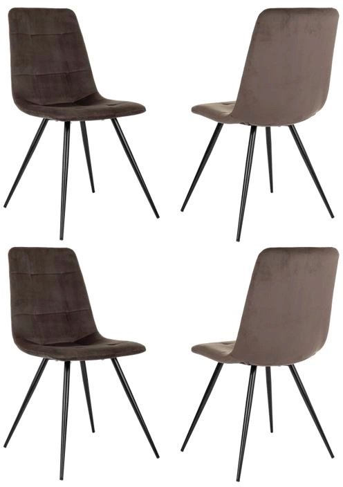 

Стул Бюрократ CH-K1 4 шт (коричневый Holland 74/черный)