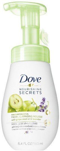 

Dove Мусс для умывания С маслом косточек винограда и лавандой (160 мл)
