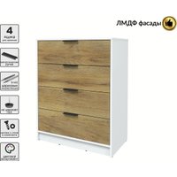 Комод Интерлиния Концепт КТ-К80 Глосс (белый платинум/дуб вотан)