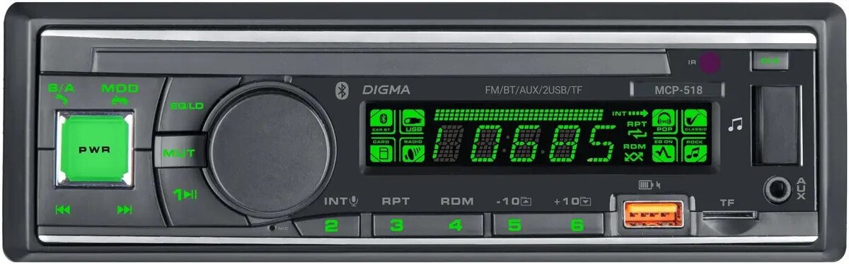 USB-магнитола Digma MCP-518