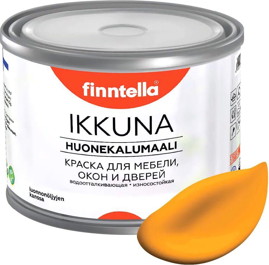 

Краска Finntella Ikkuna Liekki F-34-1-1-FL127 0.9 л (пламенный желтый)