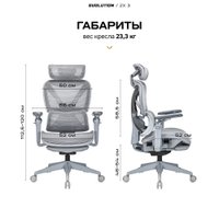 Офисное кресло Evolution ZX 3 (серый)