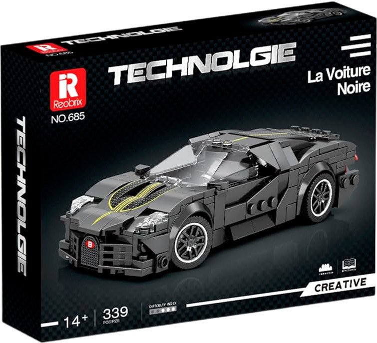 

Конструктор Reobrix Technolgie 685 Bugatti La Voiture Noire