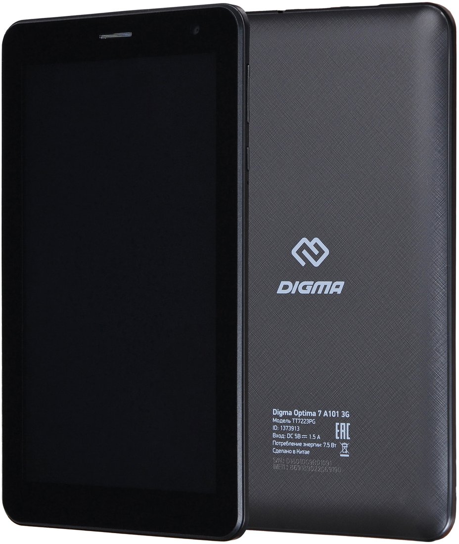 

Планшет Digma Optima 7 A101 TT7223PG 3G (черный)