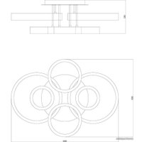 Припотолочная люстра Moderli Selestia V1030-CL