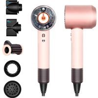 Фен Dyson HD16 Supersonic Nural Straight+Wavy (с переходником на евровилку, керамический розовый/розовое золото)