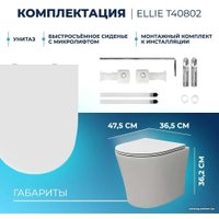 Унитаз подвесной Teymi Ellie T40802