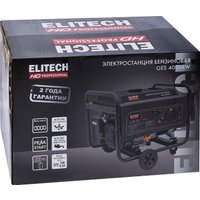 Бензиновый генератор ELITECH HD GES 4000RW