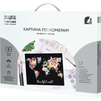 Картина по номерам Три совы Мир цветов КХп_48166