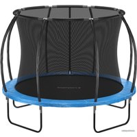 Батут GetActive Jump PRO 10FT с лестницей и внутренней сеткой (синий)