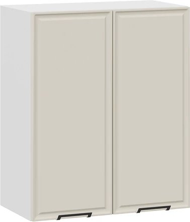 

Шкаф навесной Трия Белладжио 1ВВ6 с двумя дверьми (белый/софт панакота)