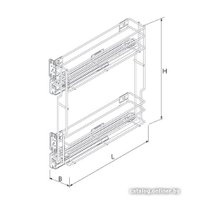 Карго REJS 200 крепл.боковое/универс. б/н, хром