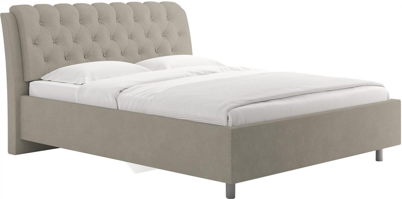 Кровать Сонум Olivia 90x200 (замша бежевый)