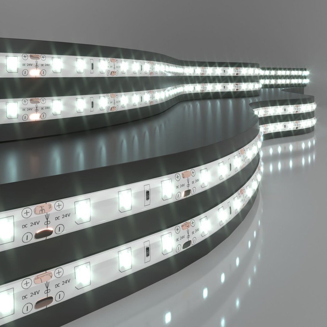 

Светодиодная лента Elektrostandard 24V 4.8W 60Led 2835 IP65 холодный белый a052958