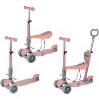 Трехколесный самокат Moby Kids Pony 3 в 1 641446 (розовый)