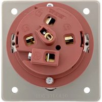 Розетка промышленная КС YHT 4342 3Р+РЕ 63А 380В IP67 74313