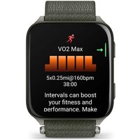 Умные часы Garmin Venu X1 (титановый/зеленый)