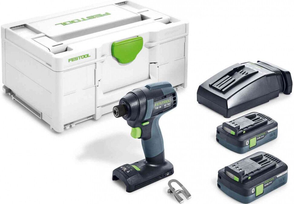 Винтоверт Festool TID 18 HPC 4.0 I-Plus 576482 (с 2-мя АКБ, кейс)