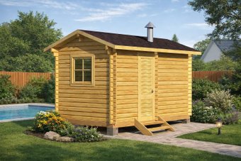 Русская баня Woods Мини 4.5 метров (2 помещения)