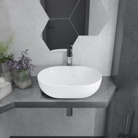 Умывальник Lauter 21836A + клапан 21190W + сифон 21635W (белый матовый)