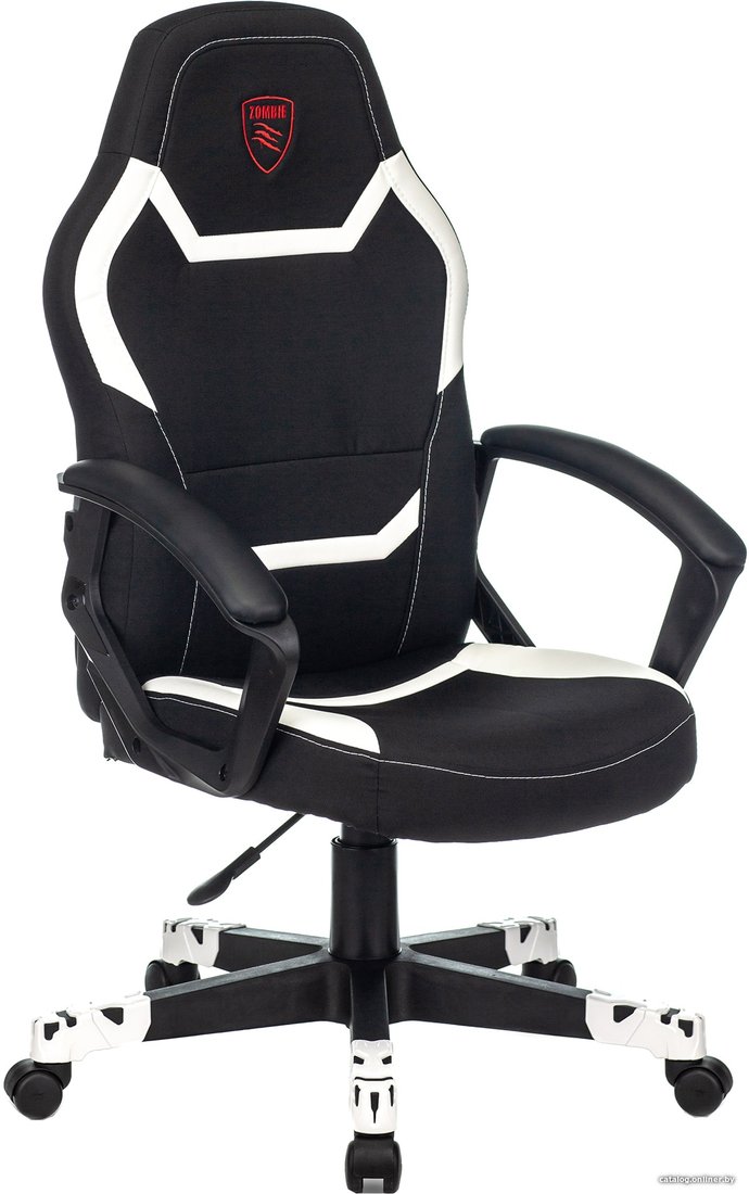 Игровое (геймерское) кресло Zombie 10 (черный/белый)