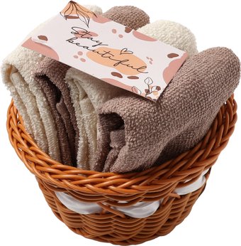 Набор полотенец Этель Stay Beautiful 7575191 (4 шт, коричневый)