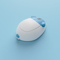 Мышь Akko Blue and White Cat