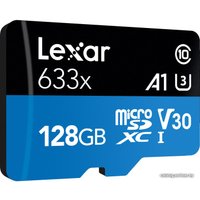 Карта памяти Lexar 633x microSDXC LSDMI128BB633A 128GB (с адаптером)