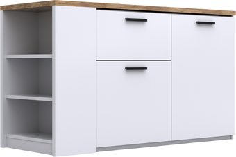 Тумба Кастанье Оптимус ОК 001-01 (белый/дуб крафт)