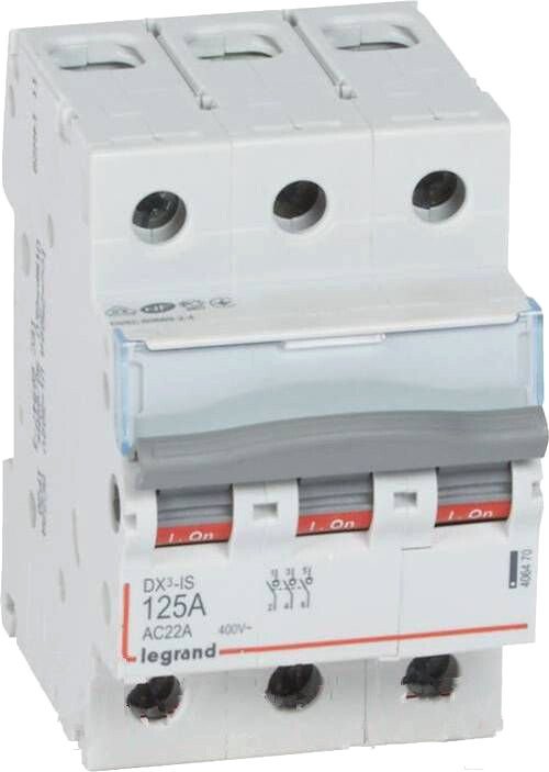

Выключатель нагрузки Legrand DX3-IS 125A 3P 406470