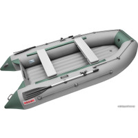 Моторно-гребная лодка Roger Boat Trofey 3300 (без киля, серый/зеленый)