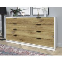 Комод Интерлиния Концепт КТ-К197 (дуб нокс/белый платинум)