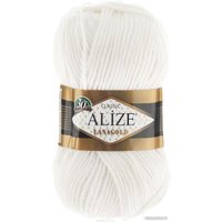 Пряжа для вязания Alize Lanagold 55 (240 м, белый)