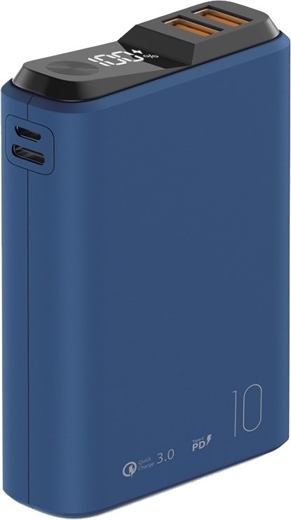 

Внешний аккумулятор Olmio QS-10 10000mAh (темно-синий)