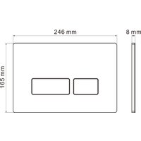 Унитаз подвесной Roxen Cube One Rimless 6 в 1 StounFix Dual Fresh 579341 (кнопка: черный матовый)