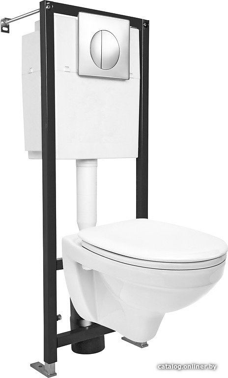 Унитаз подвесной Cersanit Delfi SET-DEL/Black/TPL/Cg