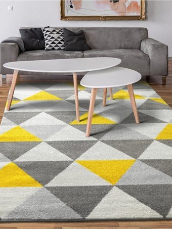 Ковровая дорожка Mafy 080 Melanarga 80x300 MF-0010 (серый/желтый)