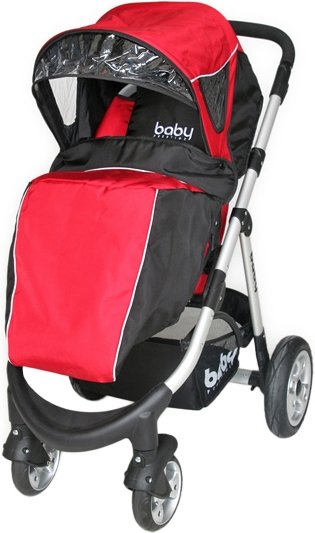 

Коляска прогулочная «книга» Baby Prestige Omega (красный)