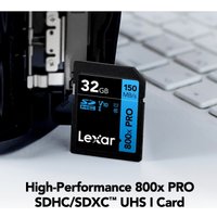Карта памяти Lexar High-Performance 800x Pro SDHC LSD0800P032G-BNNNG 32GB