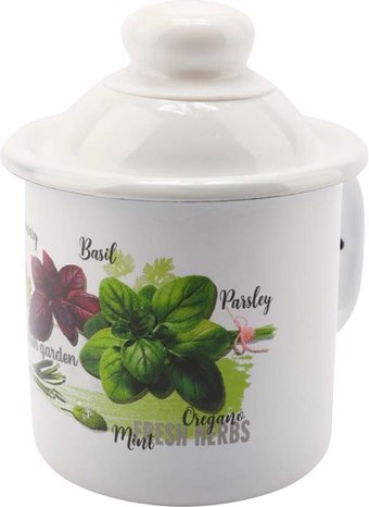 Кружка Эмаль Базилик 01-0207/4 (с крышкой)