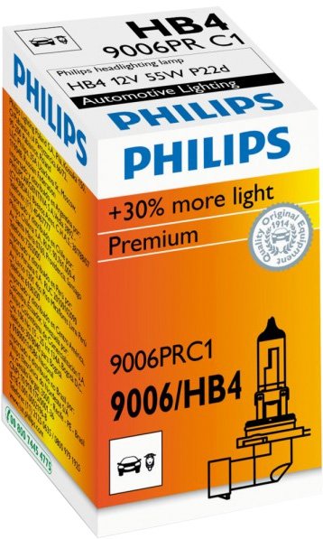

Галогенная лампа Philips HB4 Vision 1шт [9006PRC1]