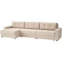 Угловой диван Mio Tesoro Манчестер 292 1.5ек-1.5ек-1.5пф (966 светло-бежевый)