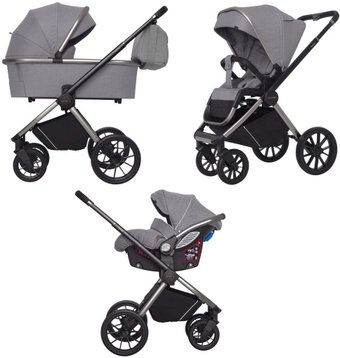 Универсальная коляска Carrello Optima 2022 CRL-6504/1 (3 в 1, smoke grey)