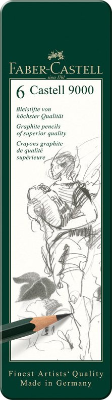 

Набор простых карандашей Faber Castell 9000 HB-8B 119063 (6 шт)