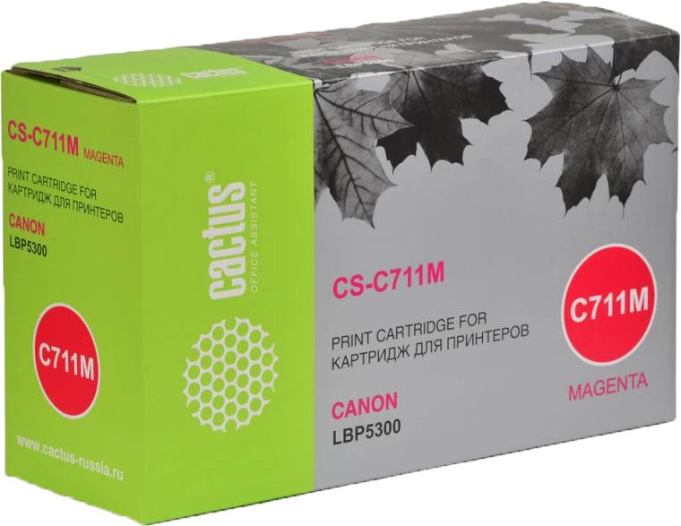 

Картридж CACTUS CS-C711M (аналог Canon Cartridge 711 Magenta)